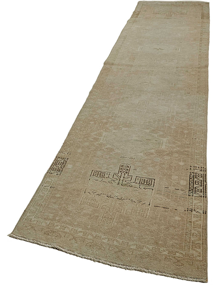 3x14 Antique Persian Heriz Runner Rug - 50057