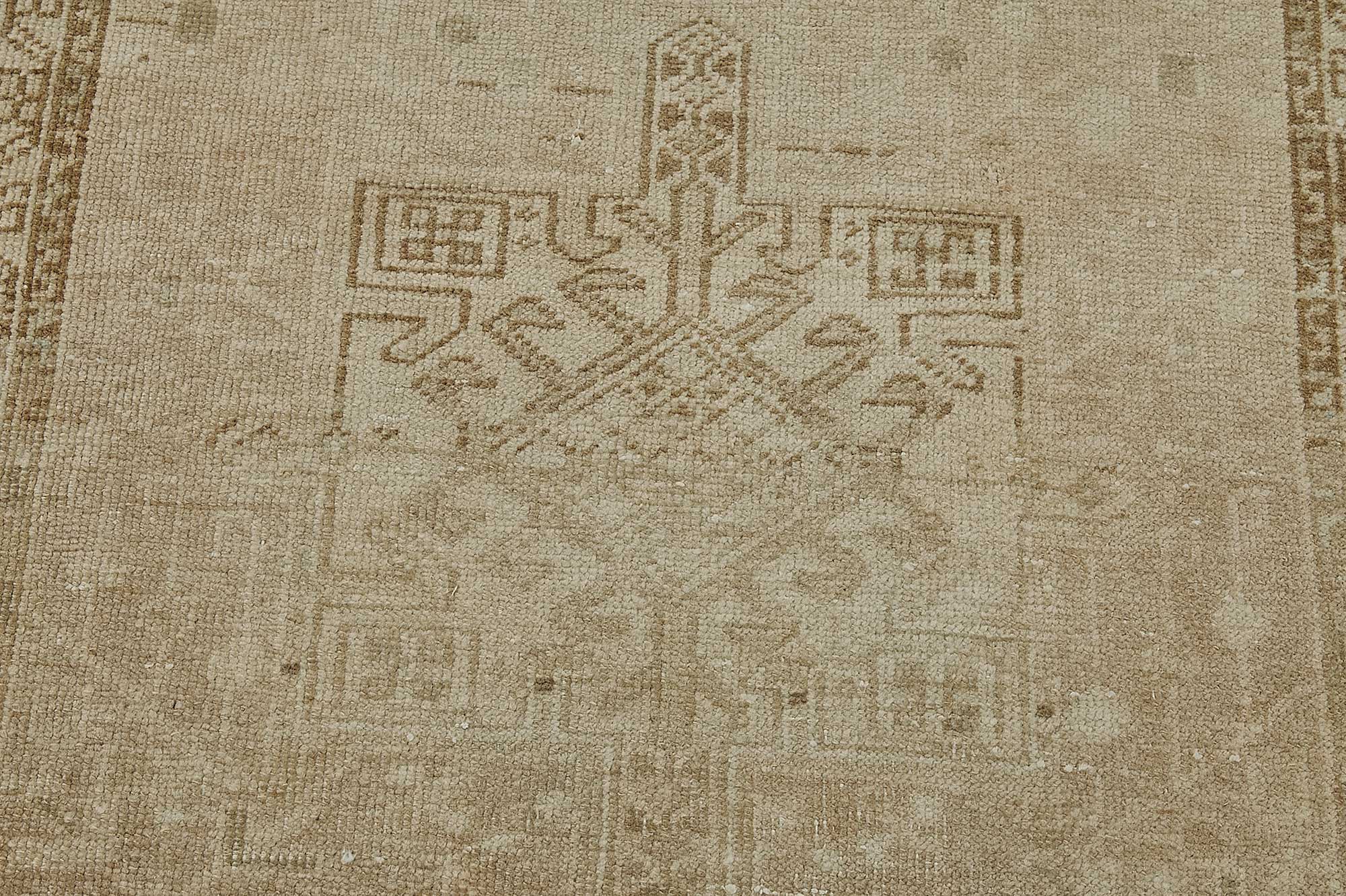 3x14 Antique Persian Heriz Runner Rug - 50057