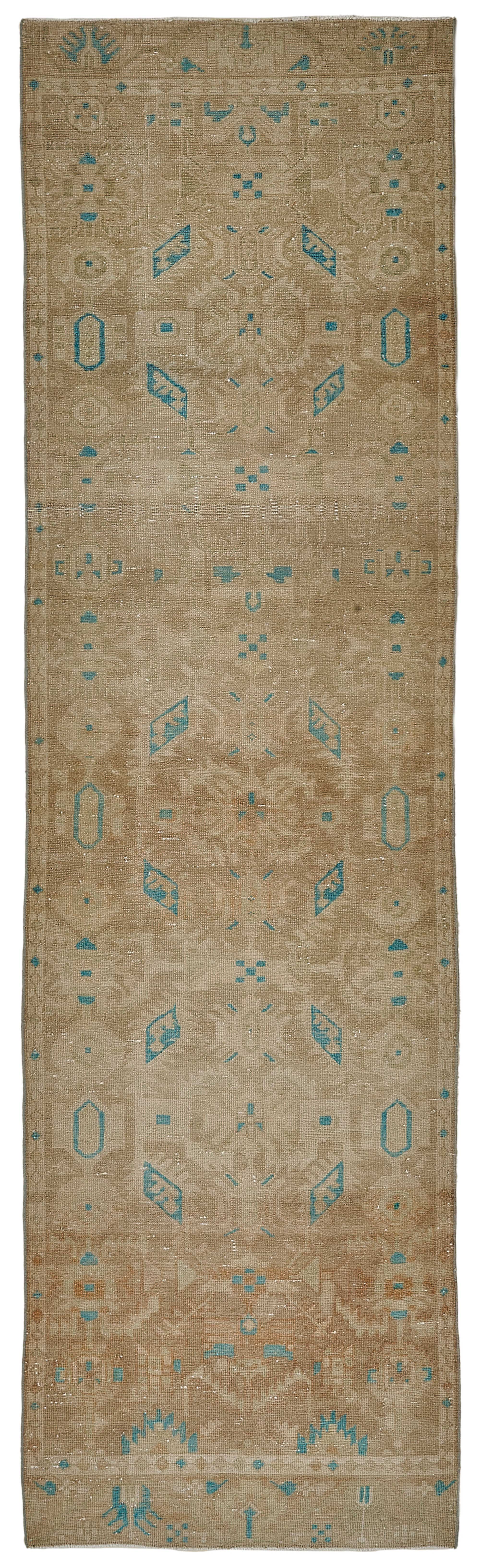 3x10 Antique Persian Hamedan Runner Rug - 50058