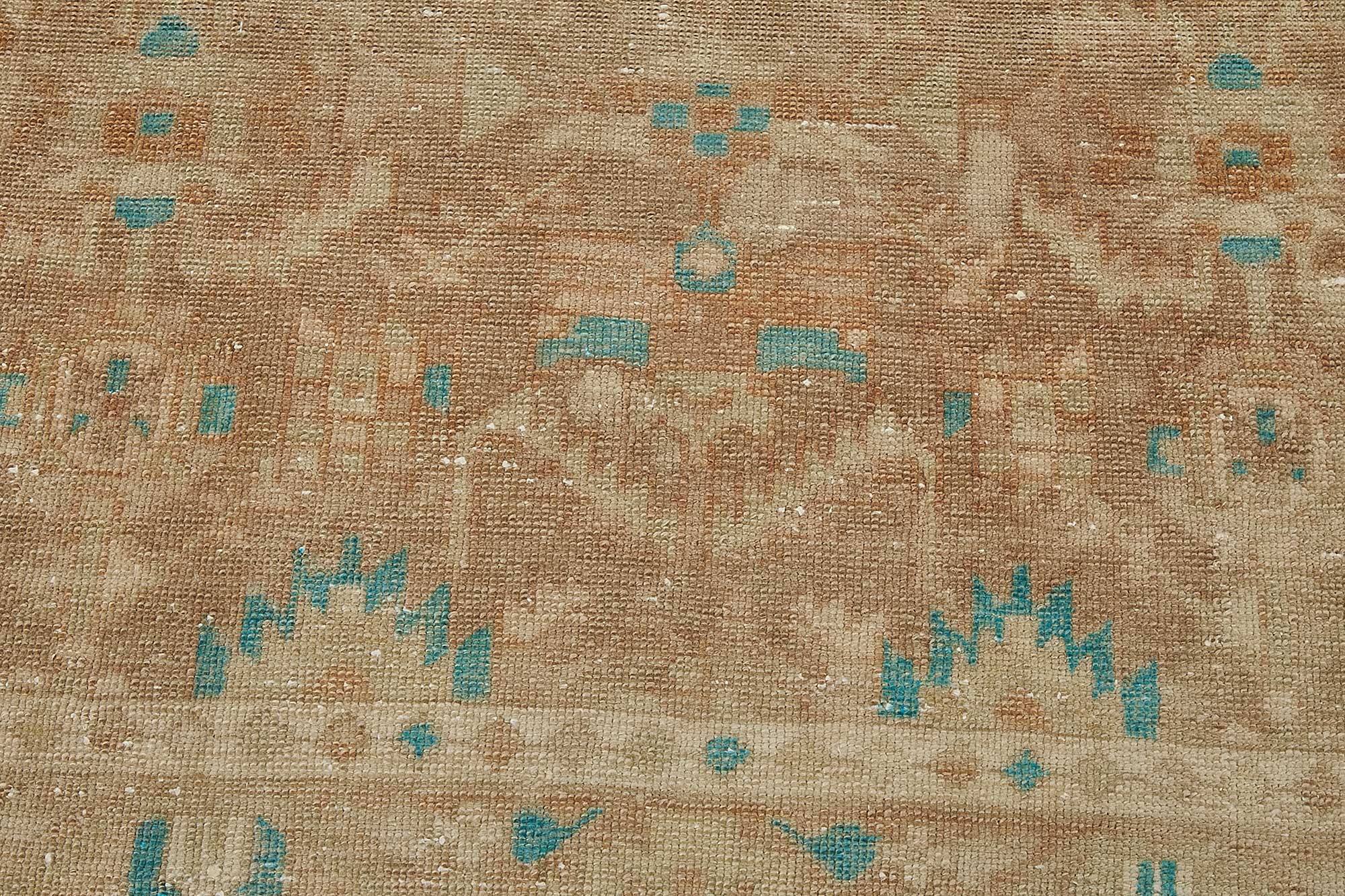 3x10 Antique Persian Hamedan Runner Rug - 50058