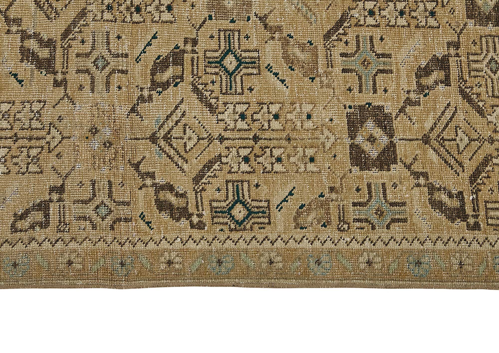 3x10 Antique Persian Caucasian Shirvan Rug - 50060
