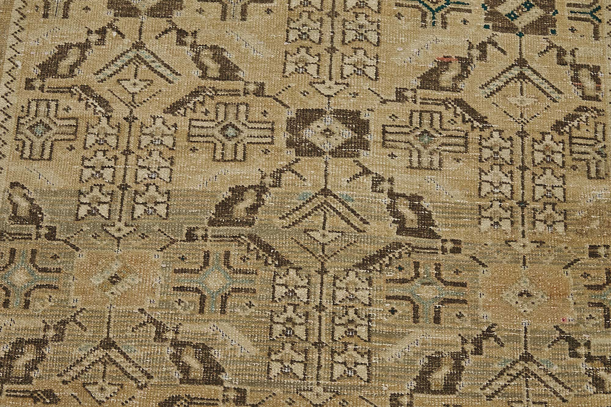 3x10 Antique Persian Caucasian Shirvan Rug - 50060