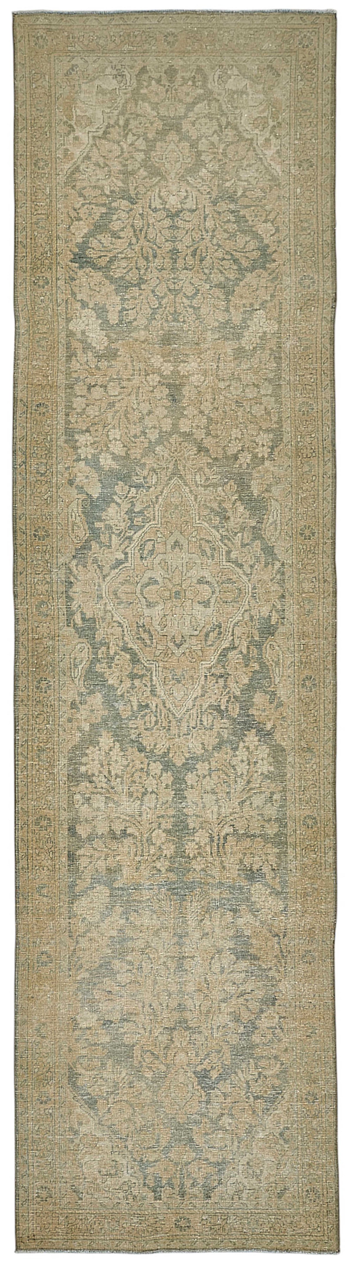 3x14 Antique Persian Kerman Rug - 50062