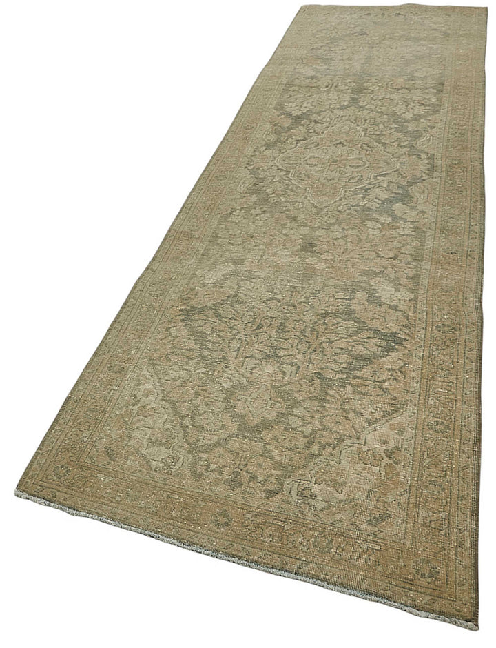 3x14 Antique Persian Kerman Rug - 50062