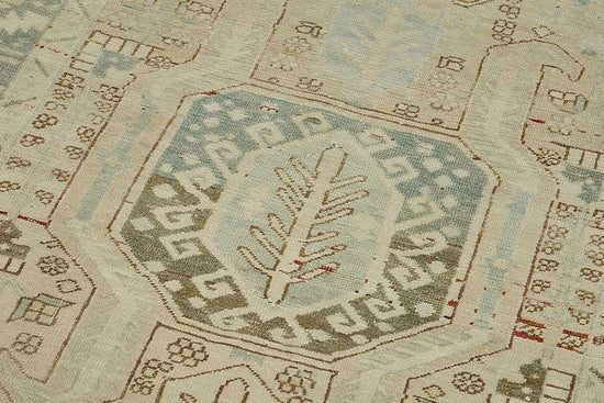 4x15 Antique Persian Heriz Rug - 50063