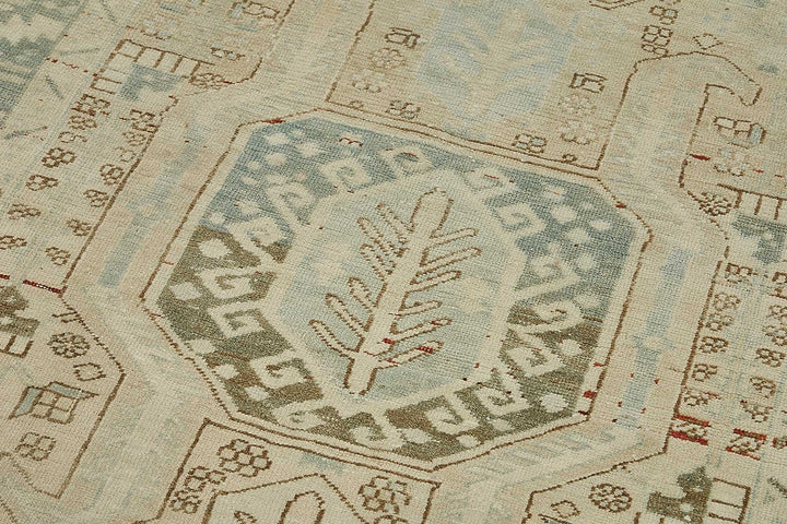 4x15 Antique Persian Heriz Rug - 50063