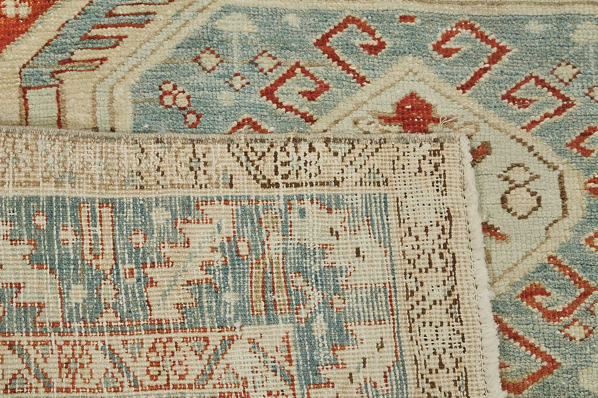 4x15 Antique Persian Heriz Rug - 50063