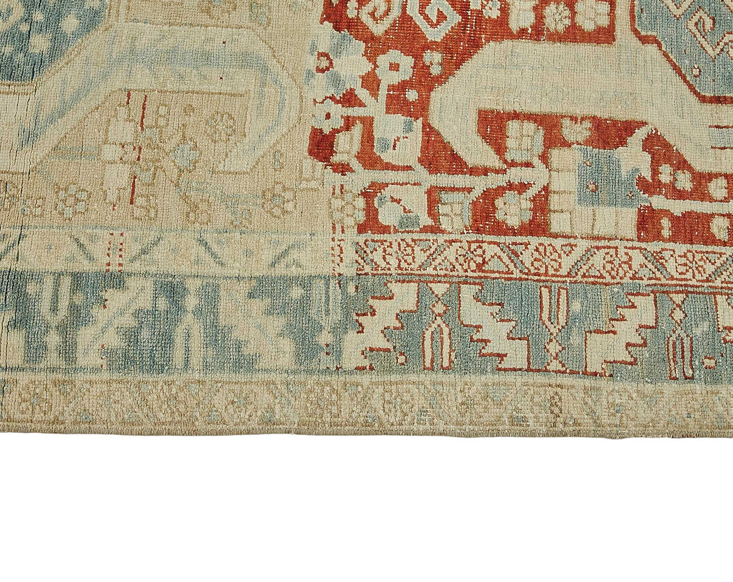 4x15 Antique Persian Heriz Rug - 50063