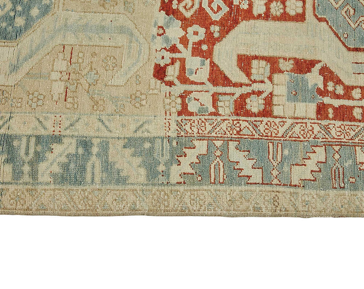 4x15 Antique Persian Heriz Rug - 50063