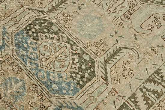 4x15 Antique Persian Heriz Rug - 50063