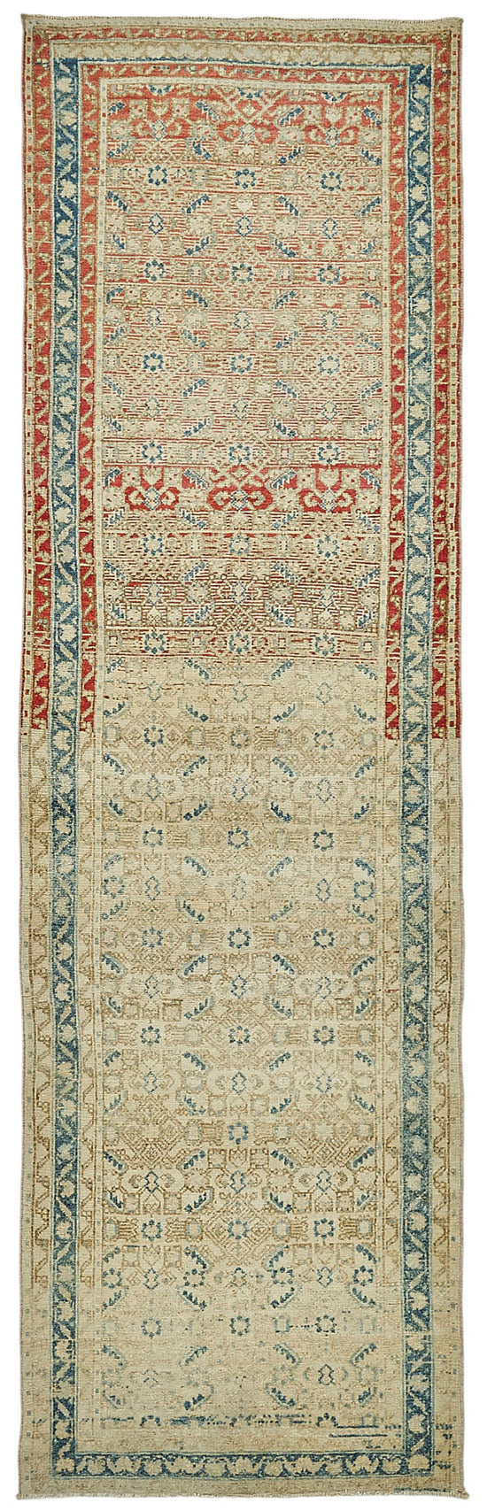 3x10 Antique Persian Heriz Rug - 50064