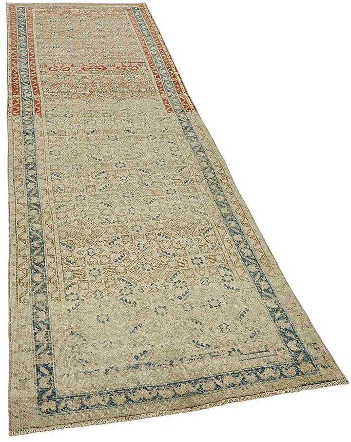 3x10 Antique Persian Heriz Rug - 50064