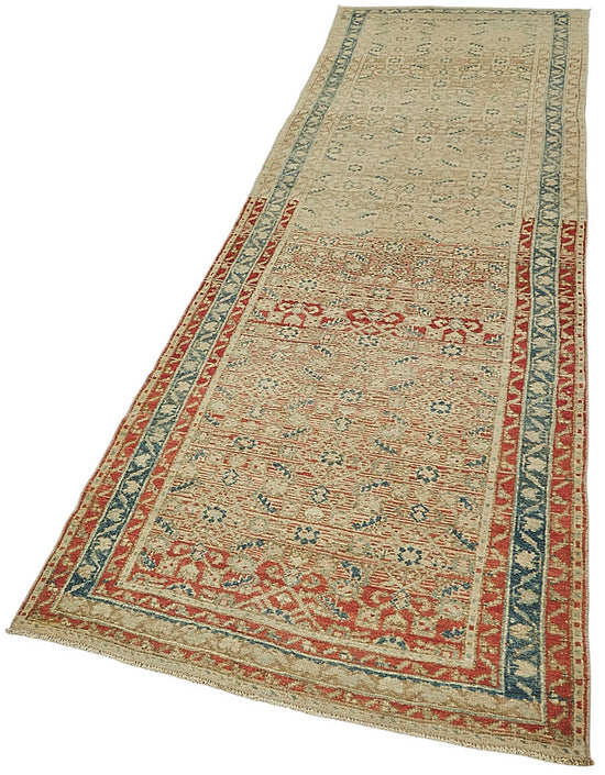 3x10 Antique Persian Heriz Rug - 50064