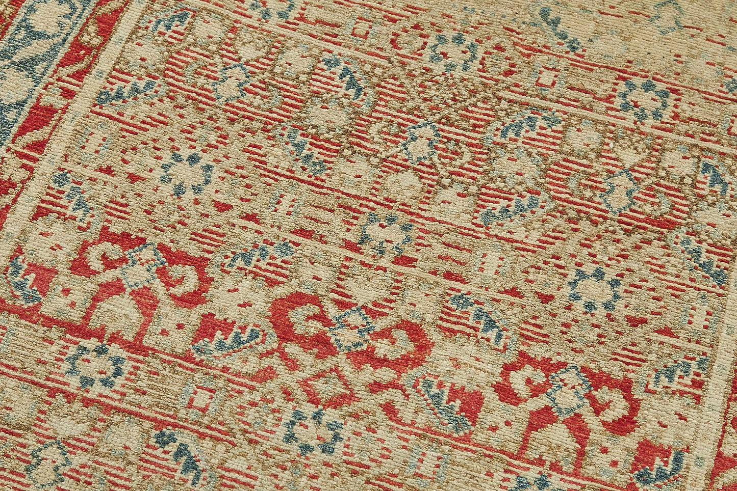 3x10 Antique Persian Heriz Rug - 50064