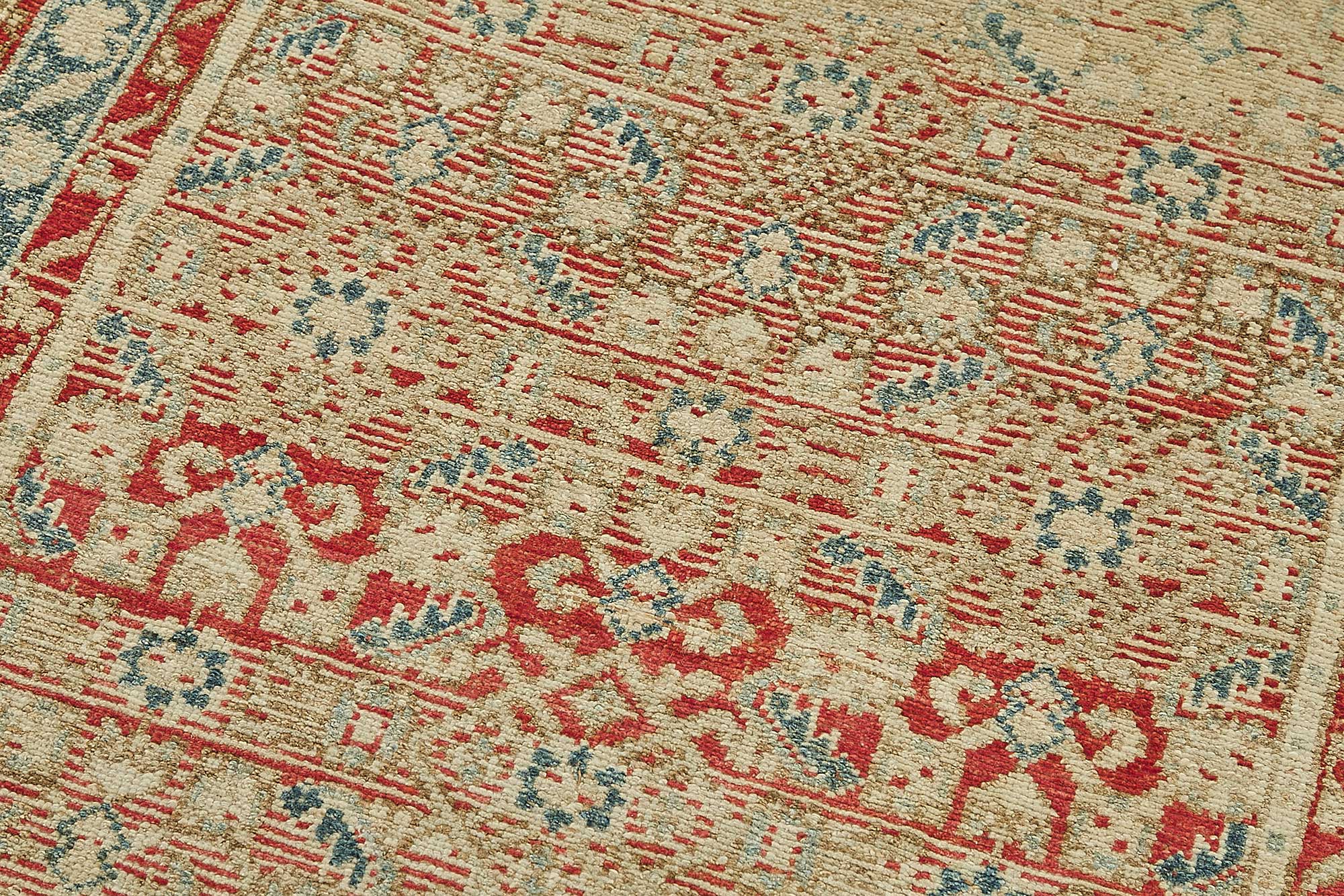 3x10 Antique Persian Heriz Rug - 50064