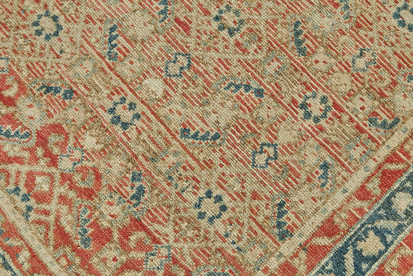 3x10 Antique Persian Heriz Rug - 50064