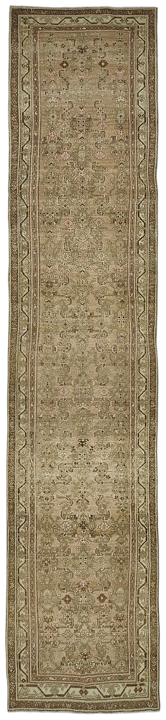 3x16 Antique Persian Hamadan Rug - 50065