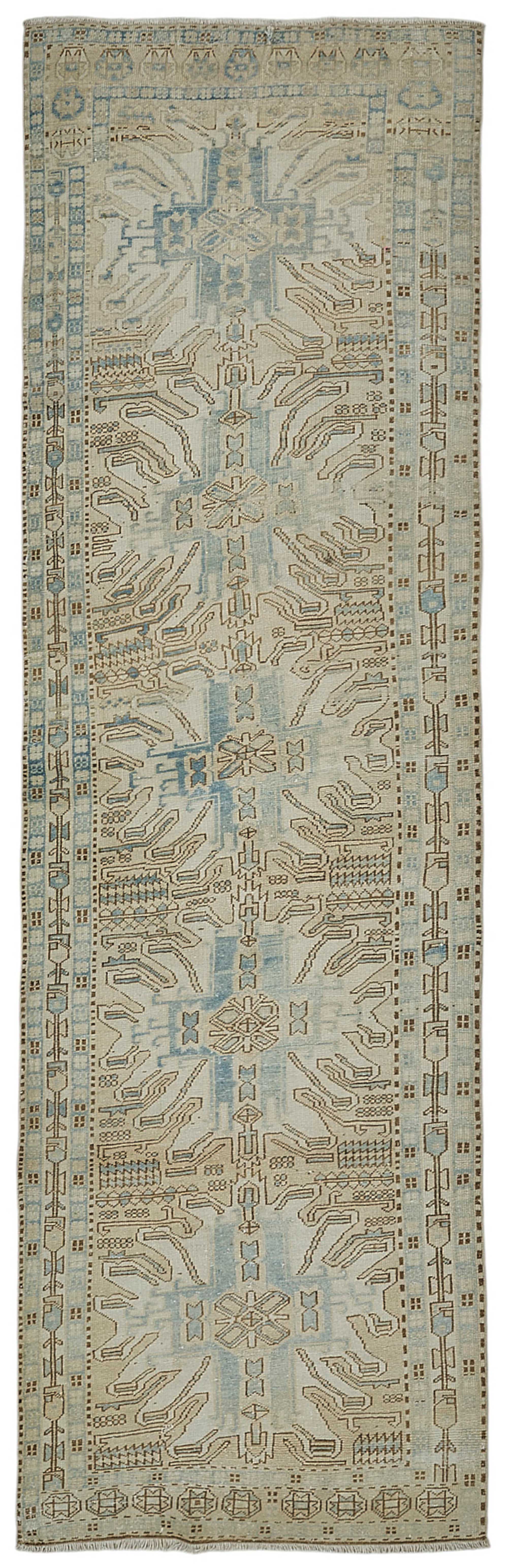 3x11 Antique Caucasian Kazak Rug - 50074