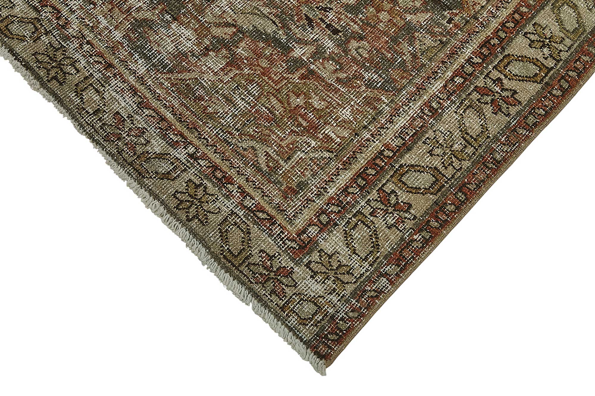 4x6 Antique Persian Sarouk Rug - 50075