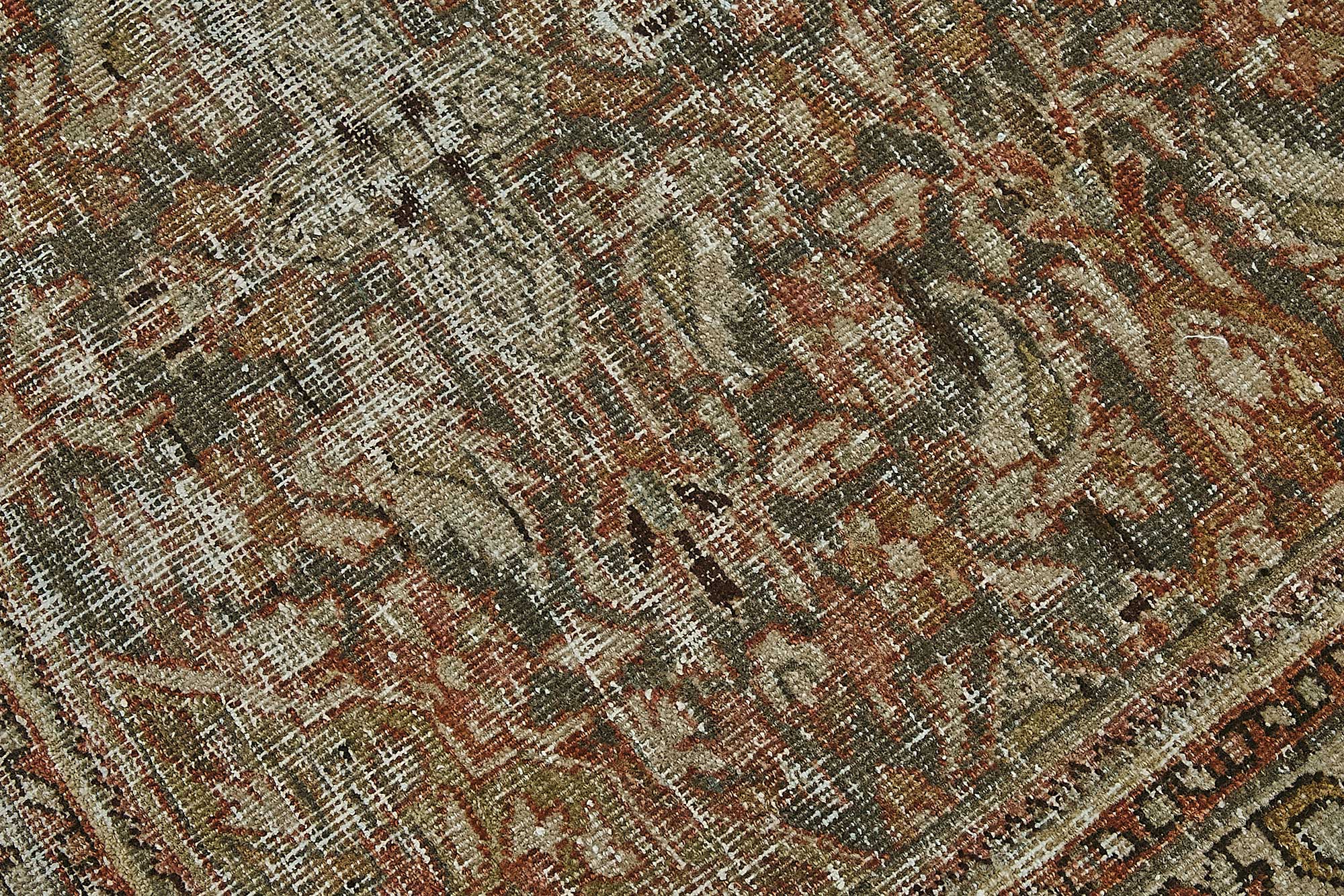 4x6 Antique Persian Sarouk Rug - 50075