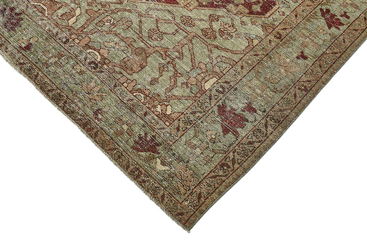 7x9 Antique Persian Heriz Rug - 50076