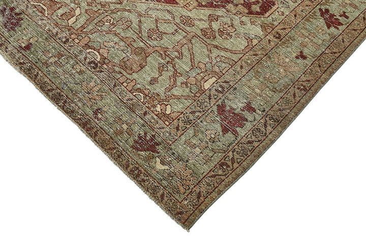 7x9 Antique Persian Heriz Rug - 50076