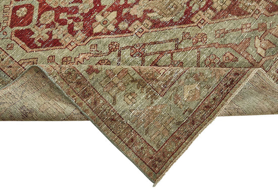 7x9 Antique Persian Heriz Rug - 50076
