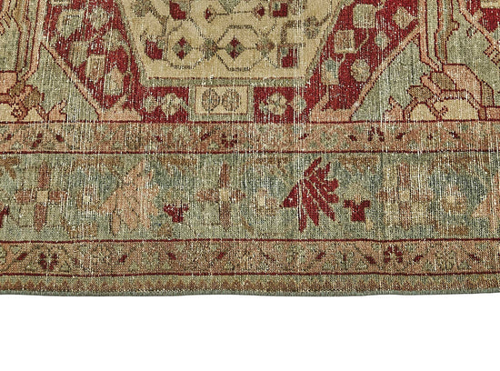 7x9 Antique Persian Heriz Rug - 50076