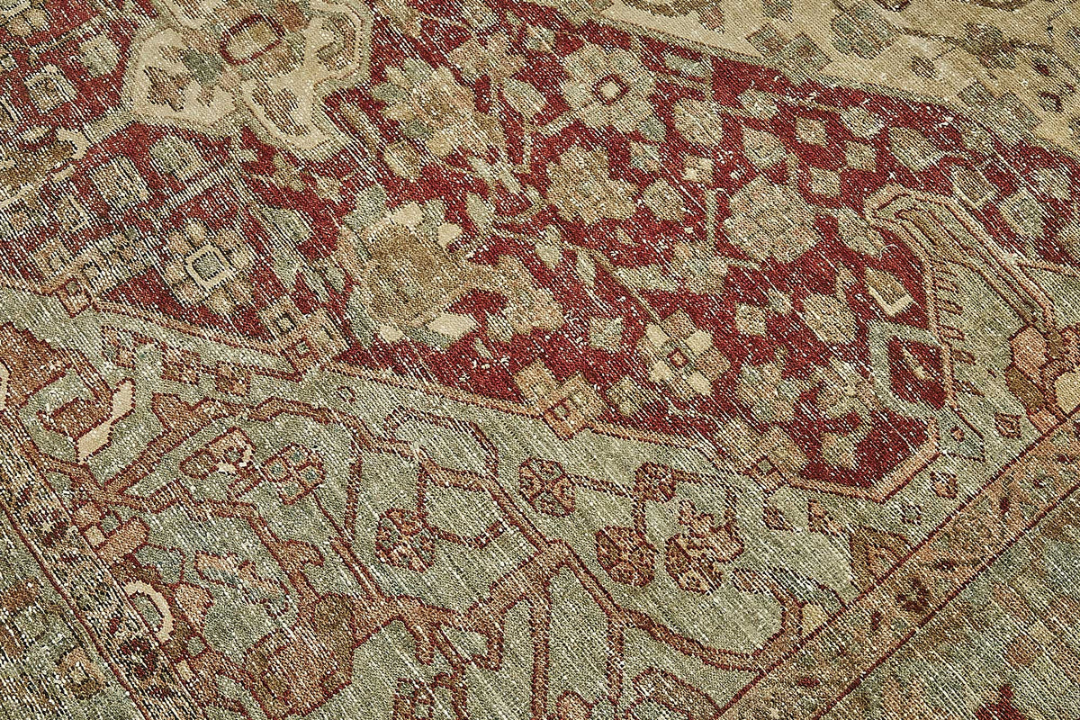 7x9 Antique Persian Heriz Rug - 50076