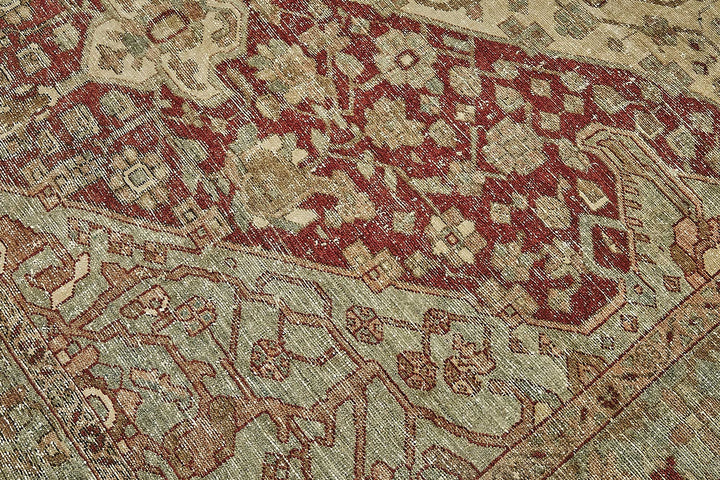 7x9 Antique Persian Heriz Rug - 50076