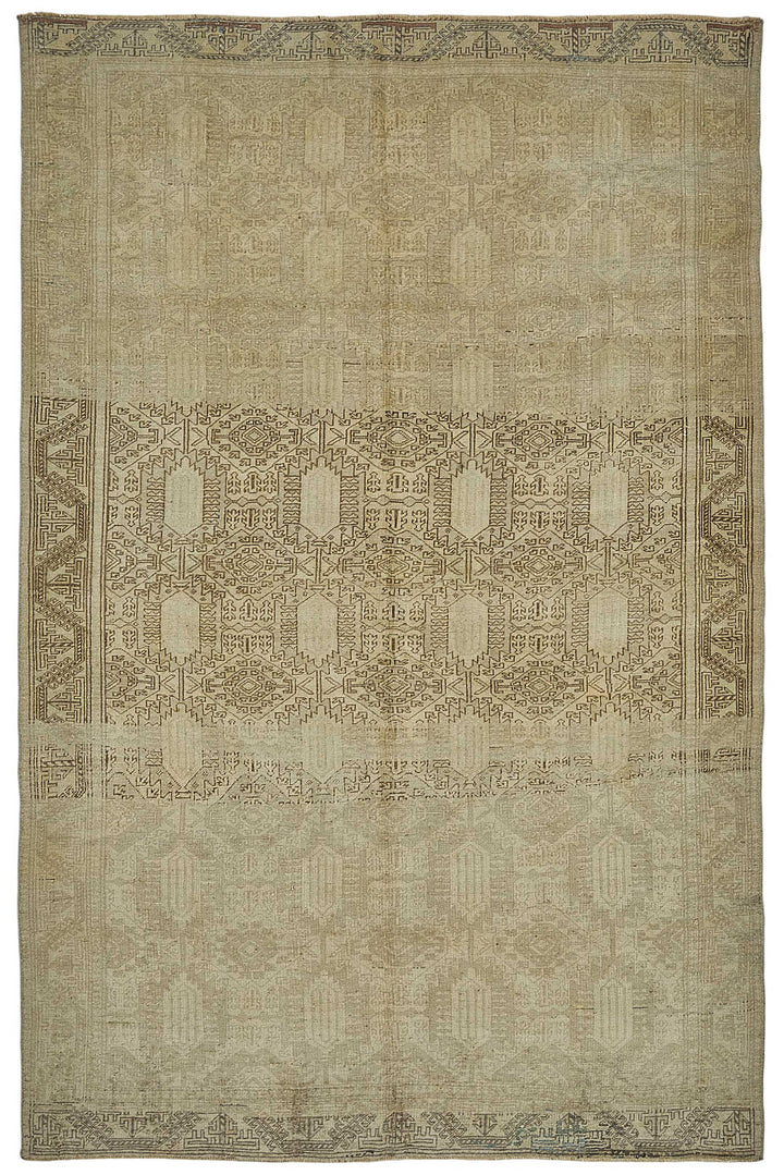 7x10 Antique Persian Bijar Rug - 50077