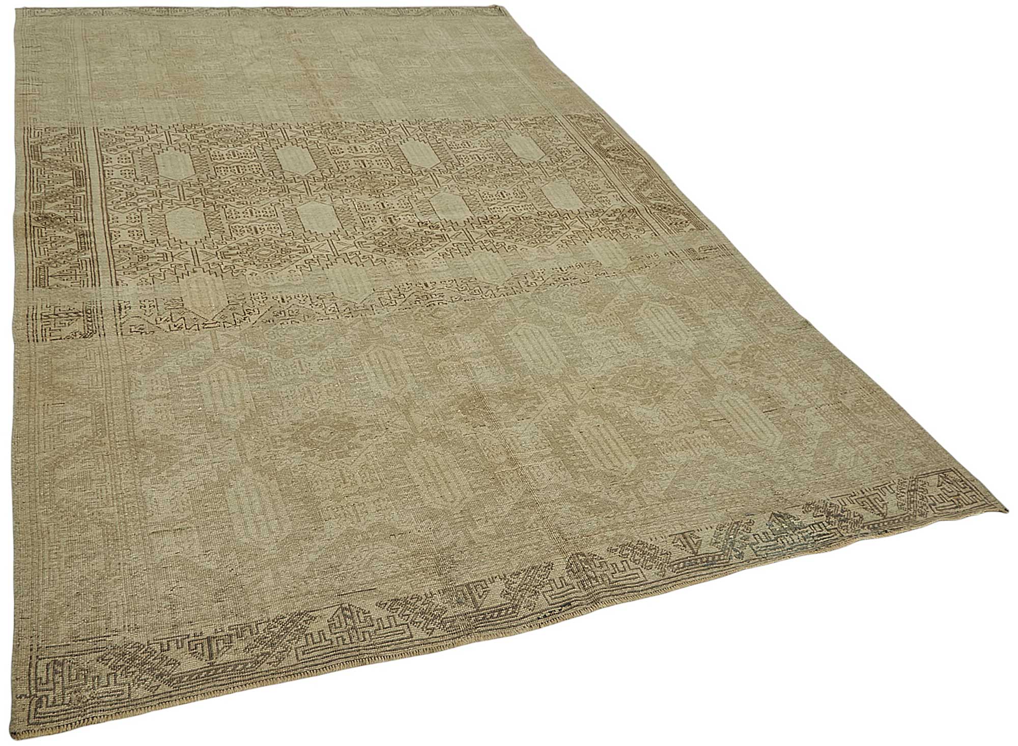 7x10 Antique Persian Bijar Rug - 50077