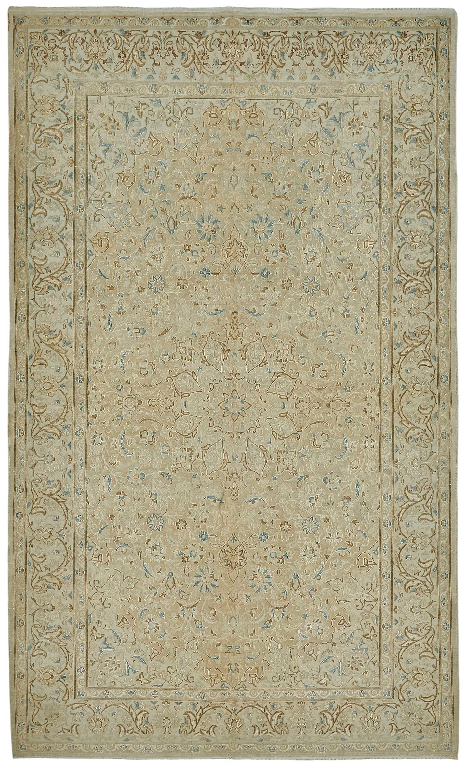 5x9 Antique Persian Tabriz Rug - 50080