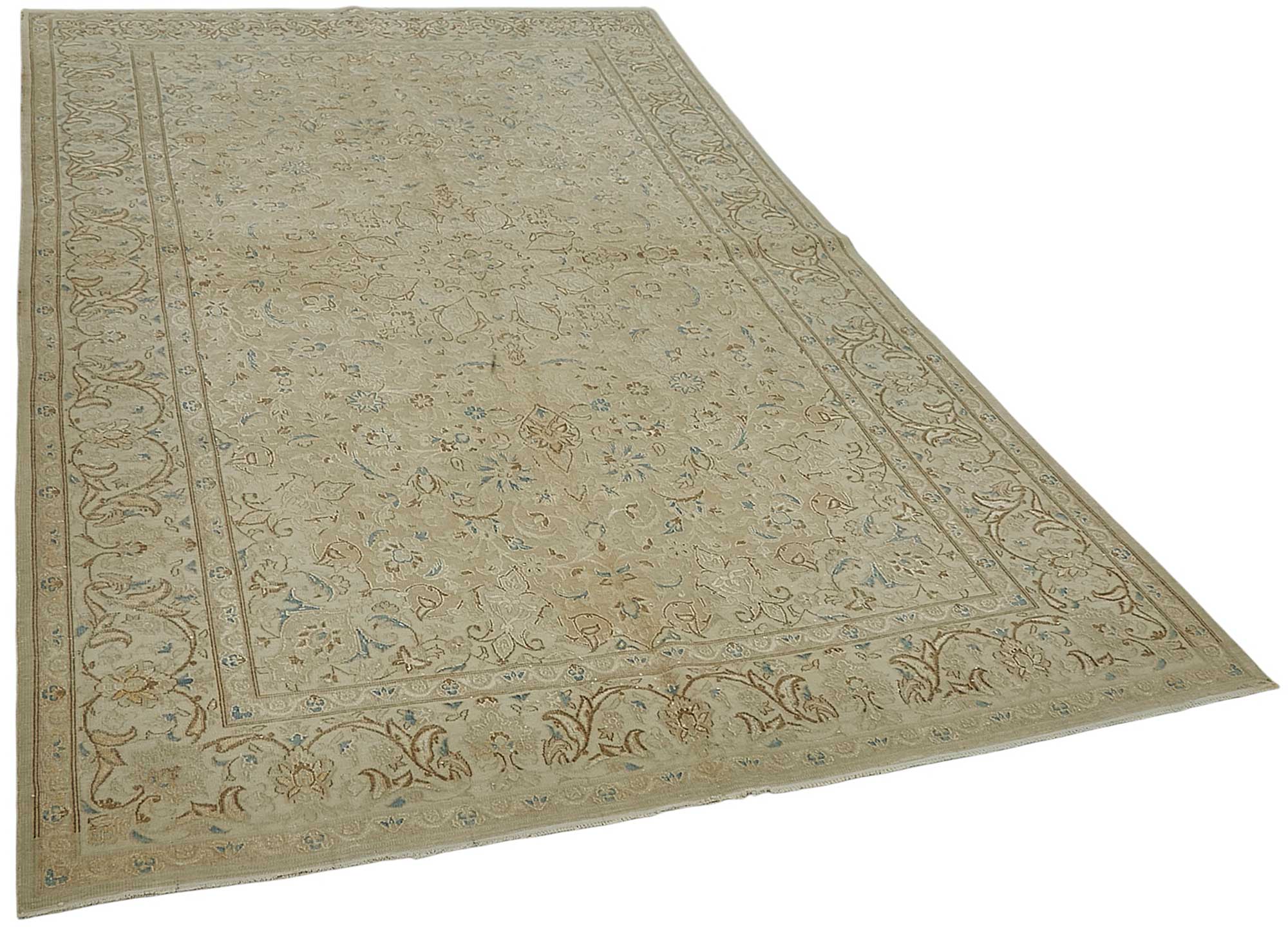 5x9 Antique Persian Tabriz Rug - 50080