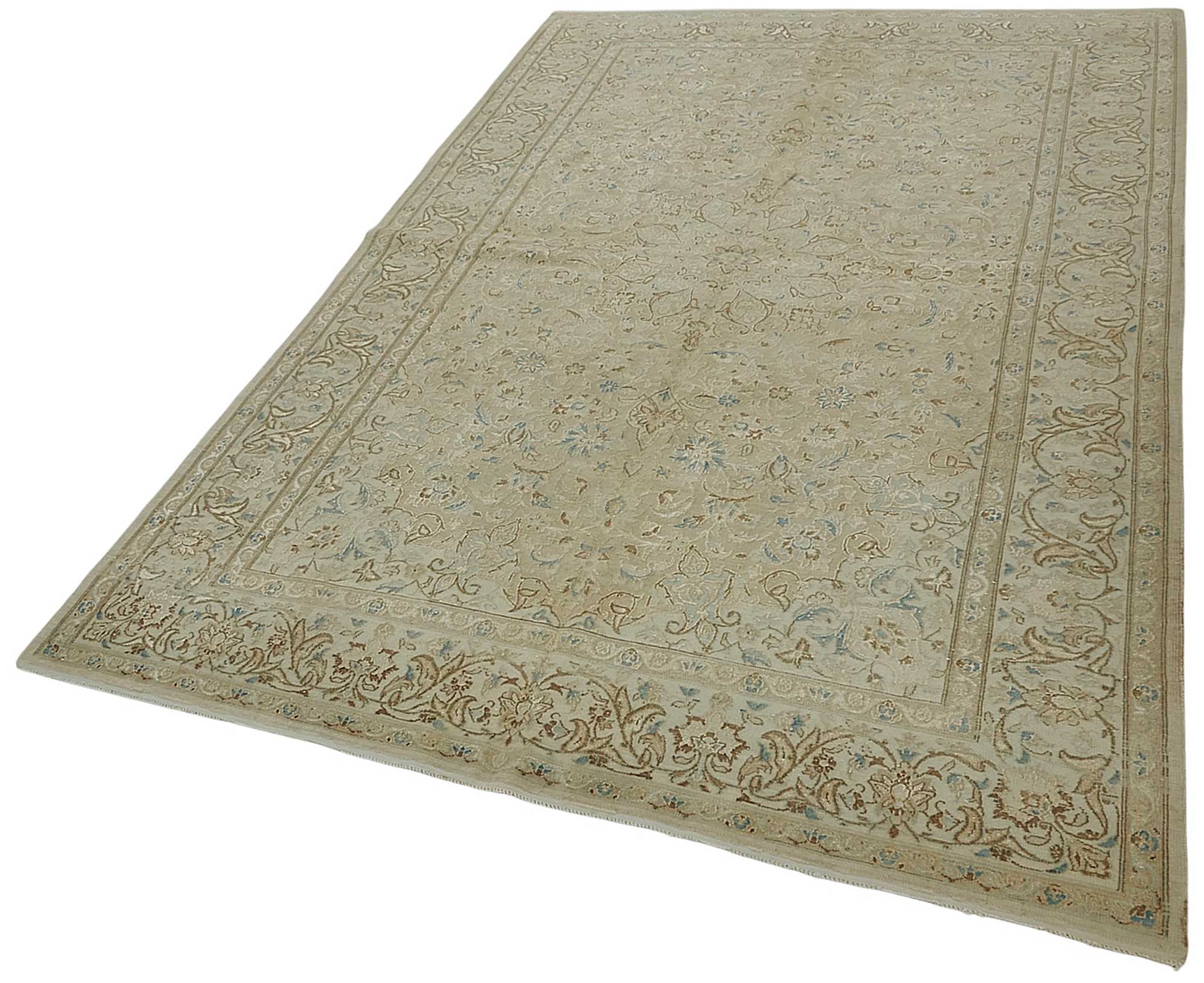 5x9 Antique Persian Tabriz Rug - 50080