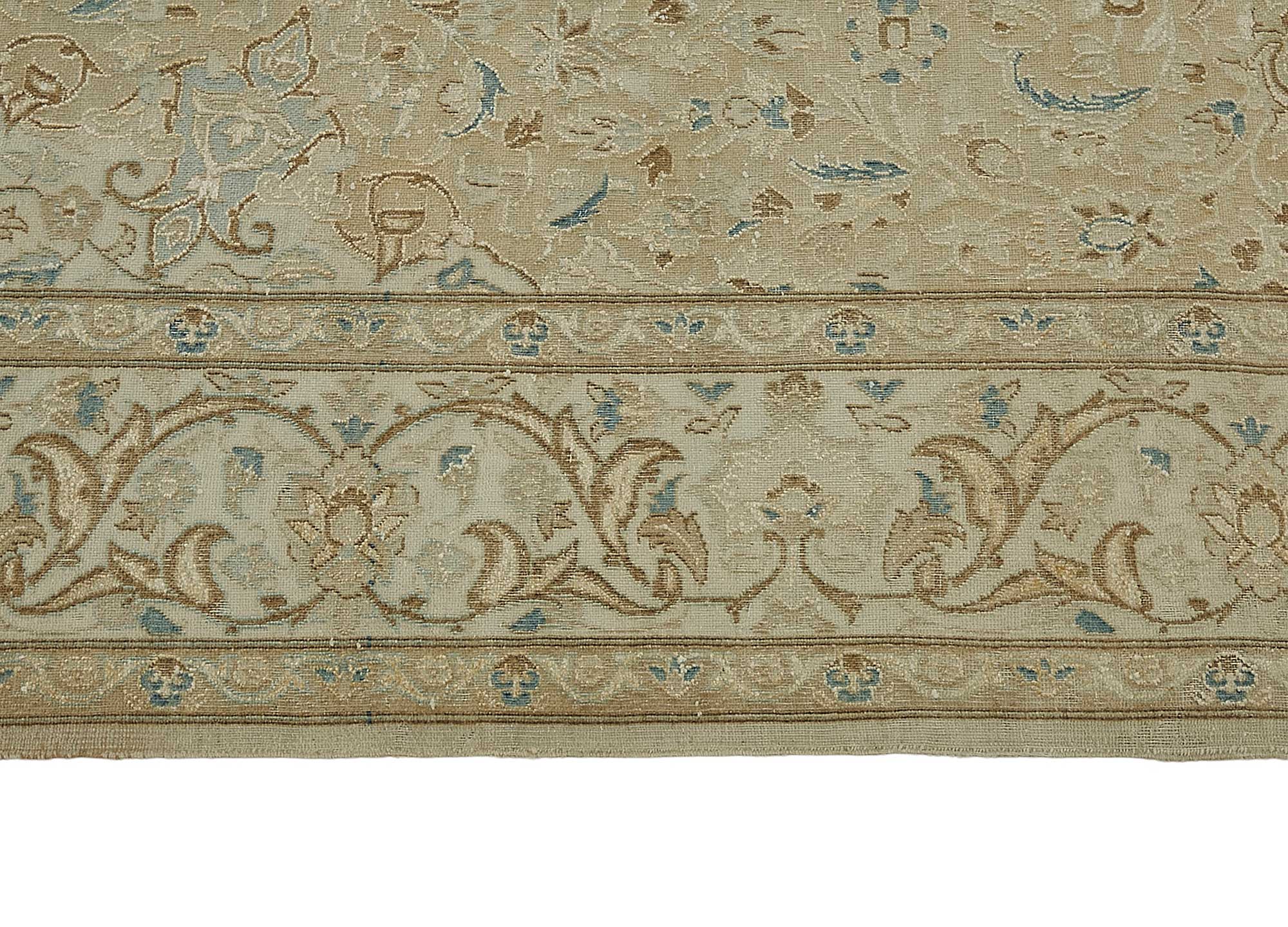 5x9 Antique Persian Tabriz Rug - 50080
