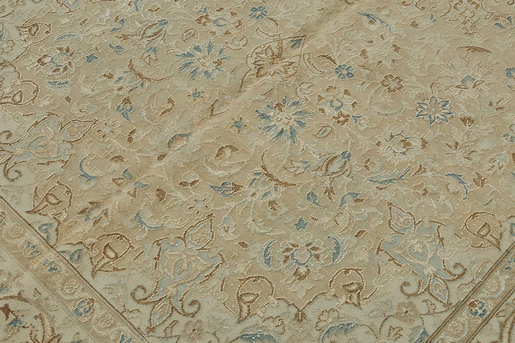 5x9 Antique Persian Tabriz Rug - 50080