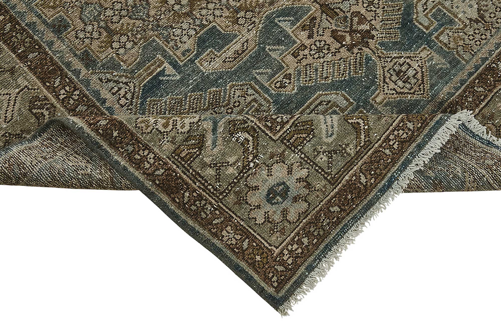 4x6 Antique Persian Heriz Rug - 50082