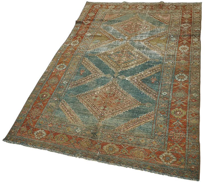 4x6 Antique Persian Heriz Rug - 50083