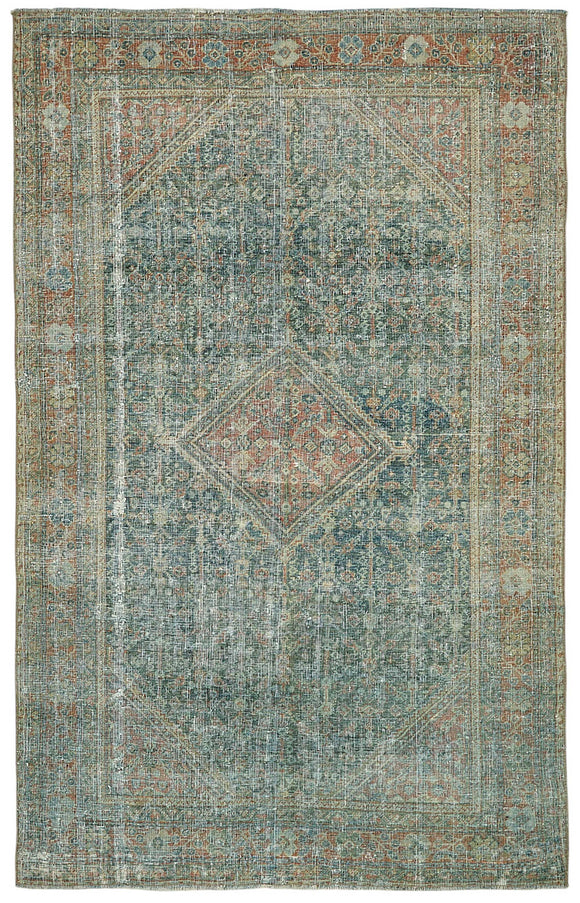 4x6 Antique Persian Tabriz Rug - 50084