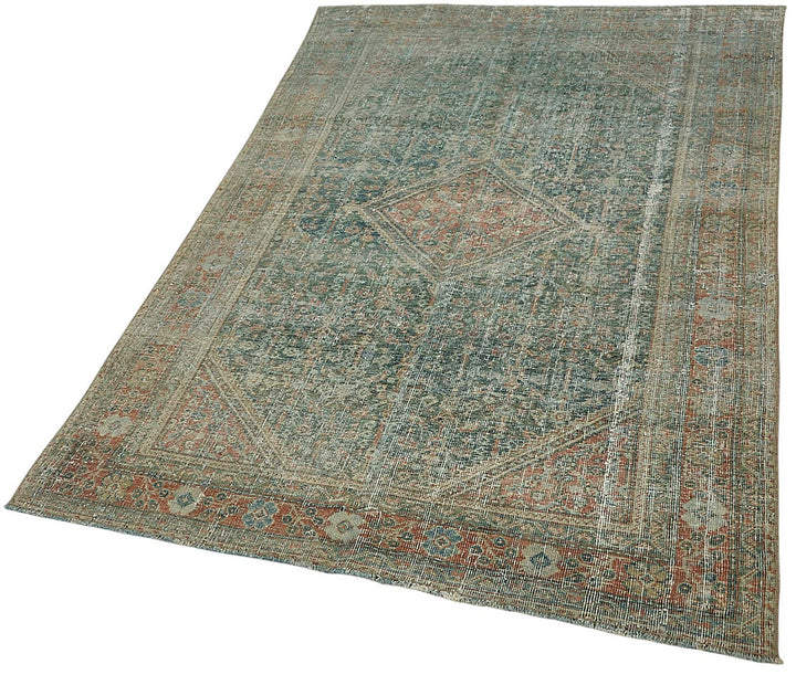 4x6 Antique Persian Tabriz Rug - 50084