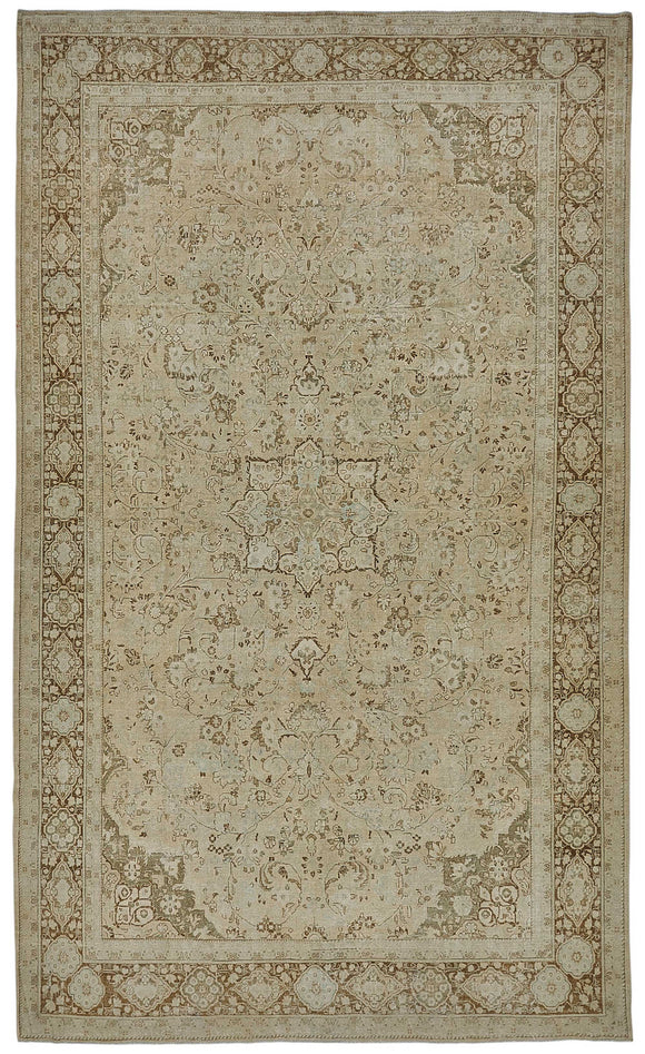 11x17 Antique Persian Tabriz Rug - 50085