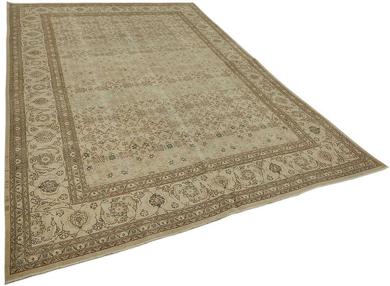 7x10 Antique Persian Tabriz Rug - 50088