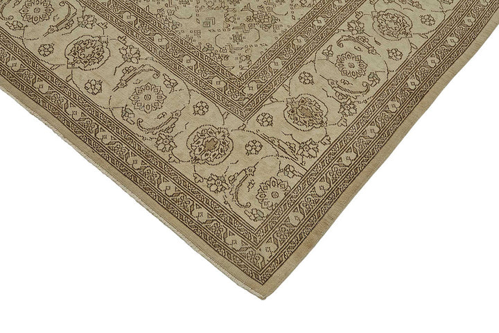 7x10 Antique Persian Tabriz Rug - 50088