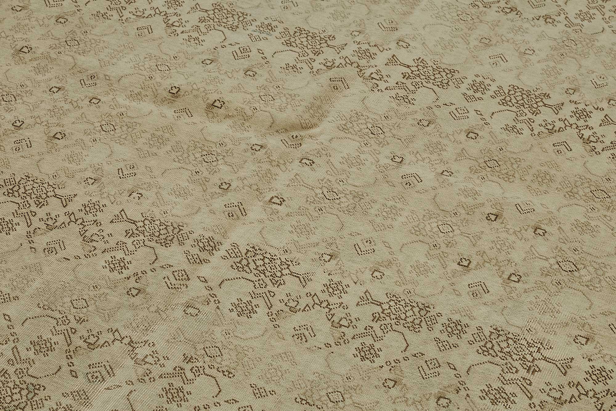 7x10 Antique Persian Tabriz Rug - 50088