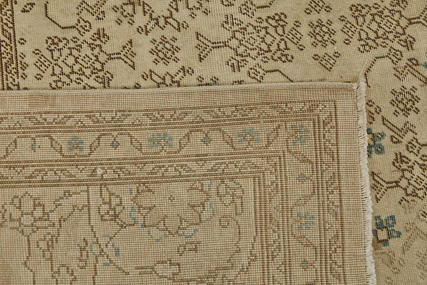 7x10 Antique Persian Tabriz Rug - 50088