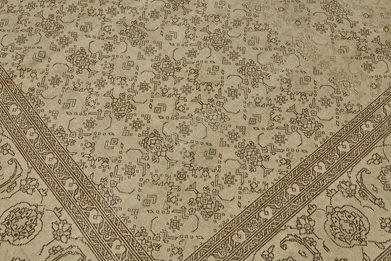 7x10 Antique Persian Tabriz Rug - 50088