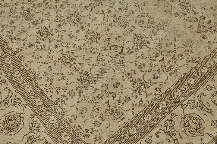 7x10 Antique Persian Tabriz Rug - 50088