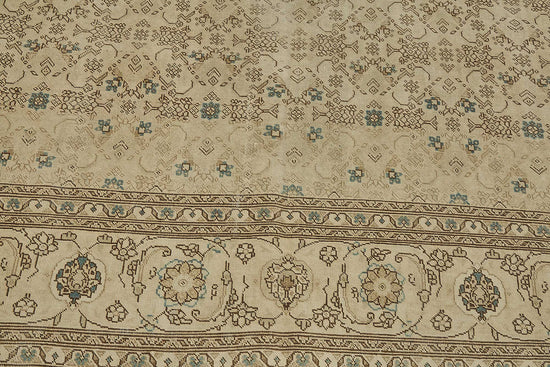 7x10 Antique Persian Tabriz Rug - 50088