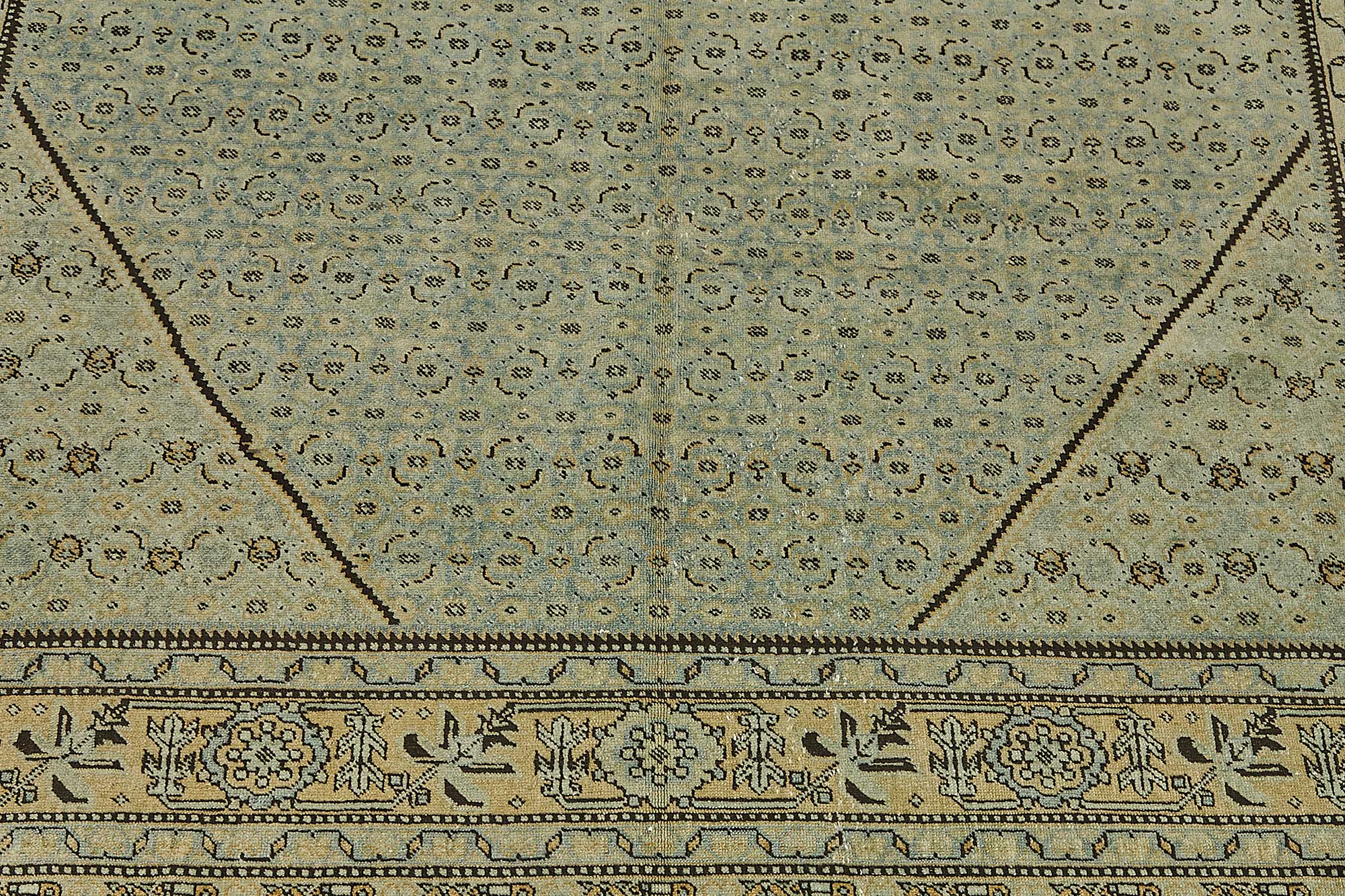 6x8 Antique Persian Tabriz Rug - 50089